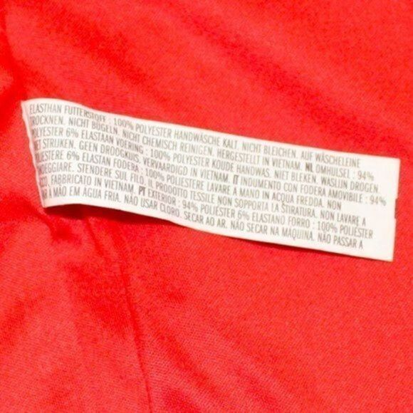 Forever 21 asymmetric tiered tulip style mini skirt red women M - Picture 15 of 15